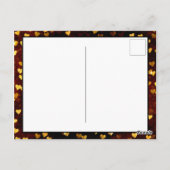 Rustic Floating Hearts Cheerleader Briefkaart (Achterkant)