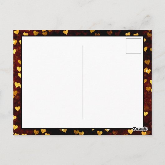 Rustic Floating Hearts Cheerleader Briefkaart (Achterkant)