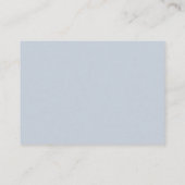 Rustic Flora Dusty Blue en Sage RSVP Wedding Informatiekaartje (Achterkant)