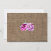 Rustic Floral Adult Vrouw Birthday Hartelijk dank Bedankkaart (Achterkant)