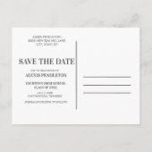 Rustic Floral Afstuderen Save Date Notice Uitnodiging Briefkaart (Achterkant)