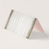 Rustic Floral Antlers Shabby Chic Rozen Hartelijk  Kaart (Achterkant)