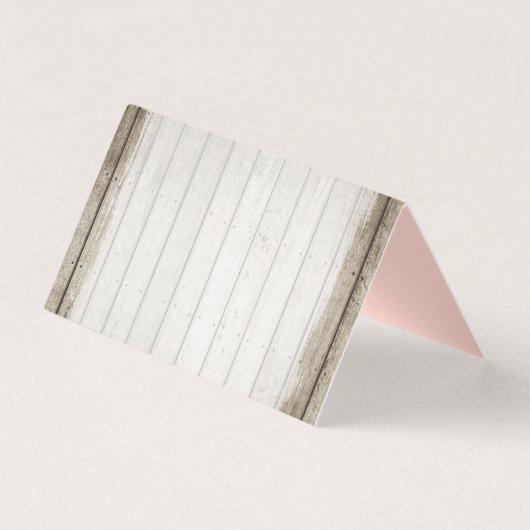 Rustic Floral Antlers Shabby Chic Rozen Hartelijk  Kaart (Achterkant)