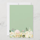 Rustic Floral Arch Ivory White Vrijgezellenfeest Kaart (Achterkant)