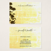 Rustic Floral Autumn Boho Bracelet Display Card Visitekaartje (Voorkant /achterkant)