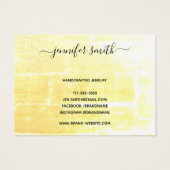 Rustic Floral Autumn Boho Bracelet Display Card Visitekaartje (Achterkant)