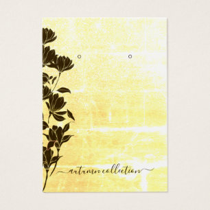 Rustic Floral Autumn Boho Earbelt Display Kaart