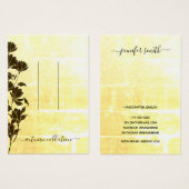 Rustic Floral Autumn Boho Hair Clips Display Kaart (Voorkant /achterkant)