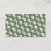 Rustic Floral Baby Shower Diaper Raffle   Informatiekaartje (Achterkant)