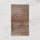 Rustic Floral Baby shower Diaper Raffle Ticket Informatiekaartje (Achterkant)