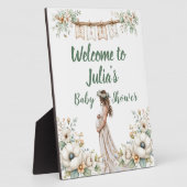 Rustic Floral Baby Shower  Fotoplaat (Zijkant)