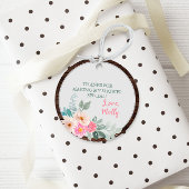 Rustic Floral Baby shower Ronde Partij Voorkeur La Bedankjes Labels