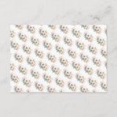 Rustic Floral Baby Shower Wishes and Advice Informatiekaartje (Achterkant)