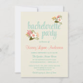 Rustic Floral Bachelorette Party Kaart (Voorkant)