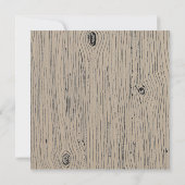 Rustic Floral Barnwood Hunt is over het huwelijk Kaart (Achterkant)