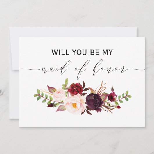 Rustic Floral... ben je mijn eerbewijs tweezijdig. Kaart (Voorkant)