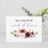 Rustic Floral... ben je mijn eerbewijs tweezijdig. Kaart (Staand voorkant)