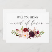 Rustic Floral... ben je mijn eerbewijs tweezijdig. Kaart (Voorkant / Achterkant)