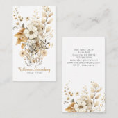 Rustic Floral Bloom Visitekaartje (Voorkant / Achterkant)