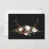 Rustic Floral | Boho Greenery RSVP w/Meal (Achterkant)