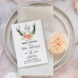 Rustic Floral Boho Hunt is over Vrijgezellenfeest Kaart