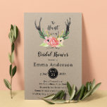 Rustic Floral Boho Hunt is over Vrijgezellenfeest Kaart<br><div class="desc">Romantische rustieke landelijke stijl waterverf herten gewei waterverf bloemenpijlen boho pijlen typografie ontwerp tegen een faux kraft papier achtergrond. Personaliseer het met uw eigen tekstgelegenheid-dienovereenkomstig of klik op de knop "Aanpassen" om naar de ontwerptool te gaan waar u tekst kunt toevoegen, het lettertype, de tekstgrootte, tekstkleur, tekstpositionering en meer kunt...</div>