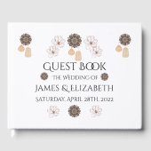 Rustic Floral Boho Wedding Gastenboek (Voorkant)