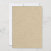 Rustic Floral Boho Wedding Invitation Kaart (Achterkant)