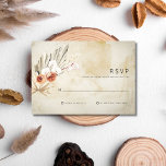 Rustic Floral Boho Wedding RSVP Kaartje<br><div class="desc">Maak uw trouwsuite compleet met onze Rustic Floral Boho Wedding RSVP-Kaart,  ontworpen om te harmoniseren met uw uitnodigingen met een bohemien thema. Deze RSVP-kaart heeft een rustieke papieren achtergrond en bijpassende bloemenaccenten en zorgt voor een samenhangend en stijlvol responsproces.</div>