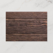 Rustic Floral Book for Baby Enclosure Card Informatiekaartje (Achterkant)