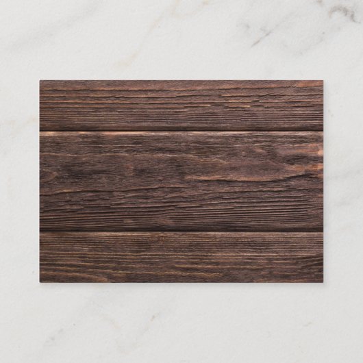 Rustic Floral Book for Baby Enclosure Card Informatiekaartje (Achterkant)