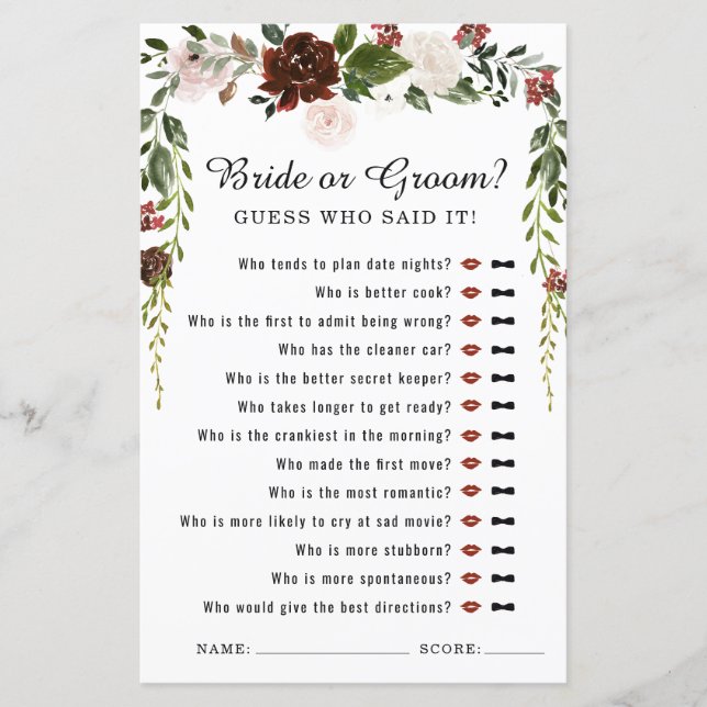 Rustic Floral | Botanische Vrijgezellenfeest van B (Voorkant)