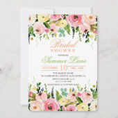 Rustic Floral Bridal Shower Kaart (Voorkant)