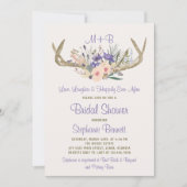 Rustic Floral Bridal Shower Kaart (Voorkant)