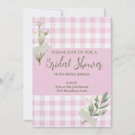 Rustic Floral Bridal Shower Kaart