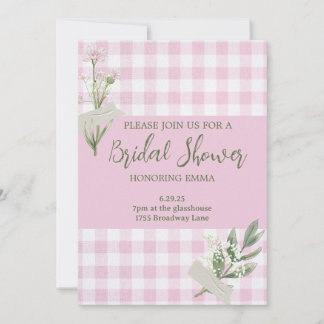 Rustic Floral Bridal Shower Kaart