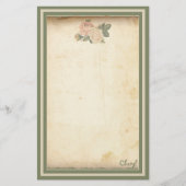 Rustic Floral Briefpapier (Voorkant)