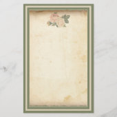 Rustic Floral Briefpapier (Achterkant)