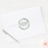 Rustic floral bruiloft Dank u sticker (Envelop)