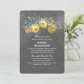 Rustic Floral Chalkboard Vrijgezellenfeest Kaart (Staand voorkant)