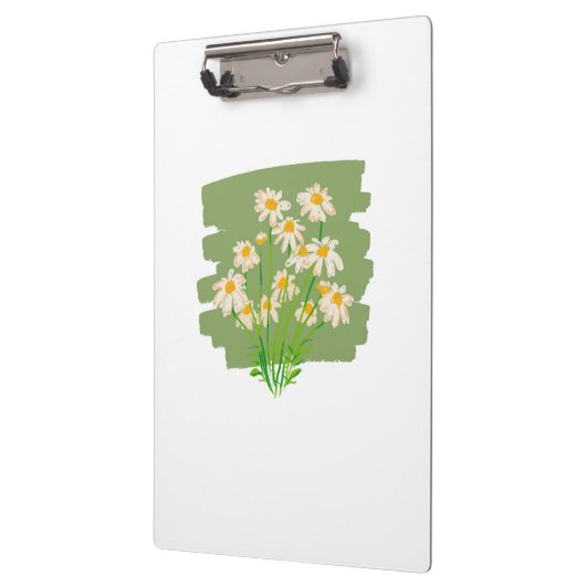 Rustic Floral Design on Green Background Klembord (Links)