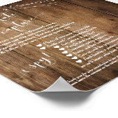 Rustic Floral Disposable Camera Instructions Sign Poster (Hoek)