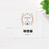 Rustic Floral Earring Jewelry Display Kaart (Bureau)