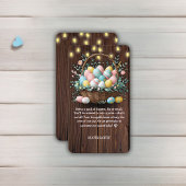 Rustic Floral Easter Eggs Baby shower Informatiekaartje