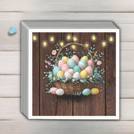 Rustic Floral Easter Eggs Baby shower Servet