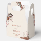 Rustic Floral Elegant Autumn Fall Wedding Bedankdoosjes (Geopend)