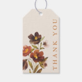 Rustic Floral Elegant Minimal Wedding | CadeauLabe Cadeaulabel (Voorkant)