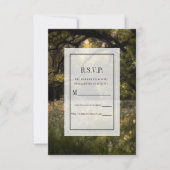 Rustic Floral Enchanted Forest Tree Wedding RSVP I Kaart (Voorkant)