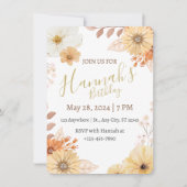 Rustic Floral For Women – Boho Fall Flowers Kaart (Voorkant)