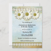 Rustic Floral Foto Save the Date Kaart (Achterkant)